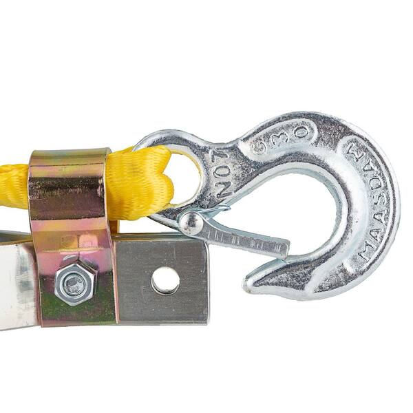 2,000 lb. 1-Ton Capacity 12 ft. Max Lift 10:1 Leverage Web Strap Puller Come Along Tool