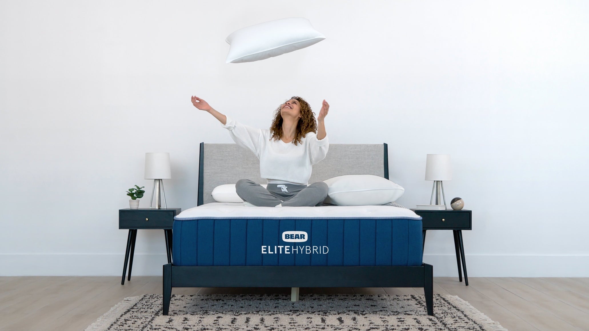 Bear Mattress Elite Hybrid - Queen, Firm, With 2 Free Pillows