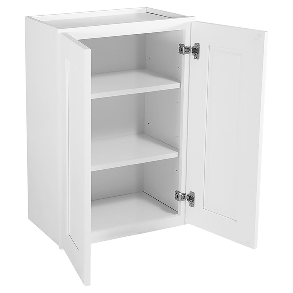 Design House 543132 Brookings Unassembled RTA (Ready-to-Assemble) Shaker Style Wall Kitchen Cabinet 24x36x12, White