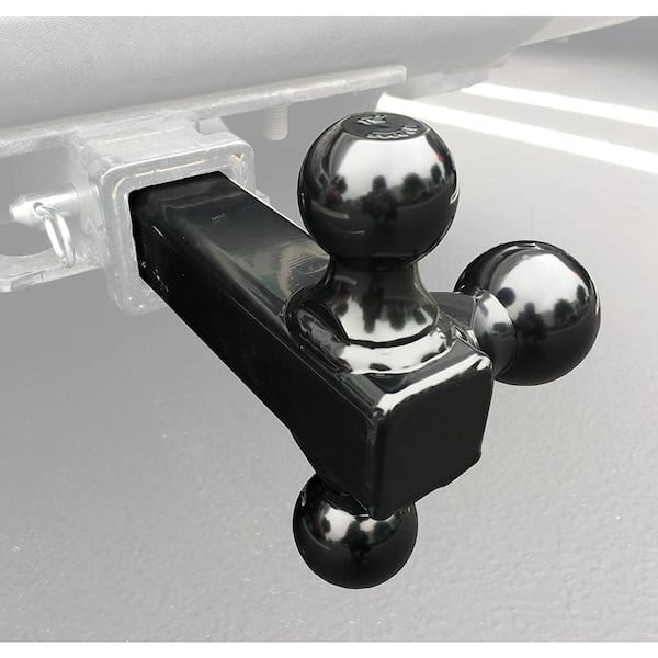 Black Hollow Shaft Triple Ball Mount