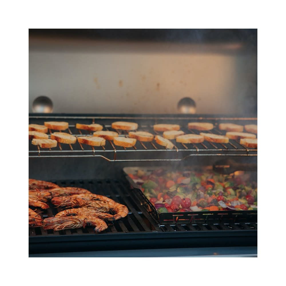 Weber Genesis Smart SX-335 3-Burner Propane Gas Grill in Stainless Steel with Side Burner