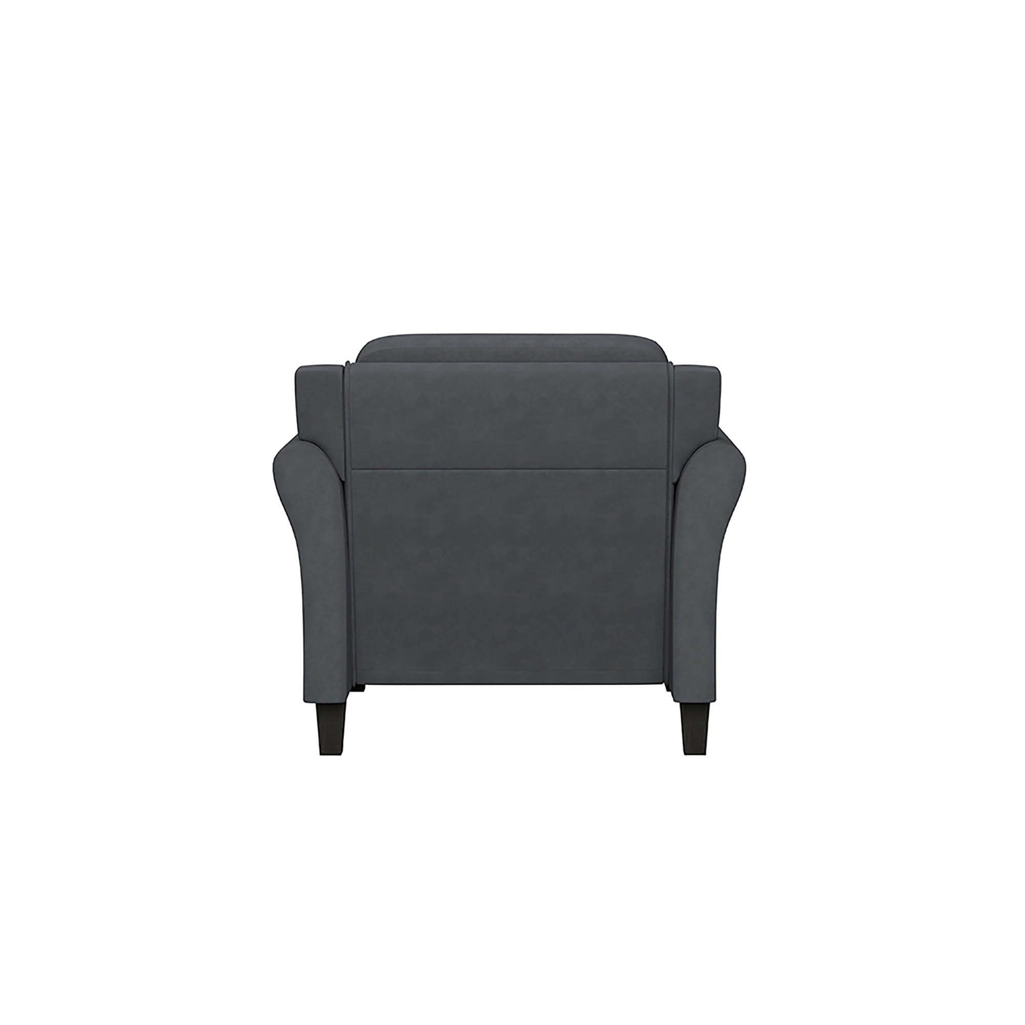 Lifestyle Solutions Taryn Club Chair, Dark Gray Fabric