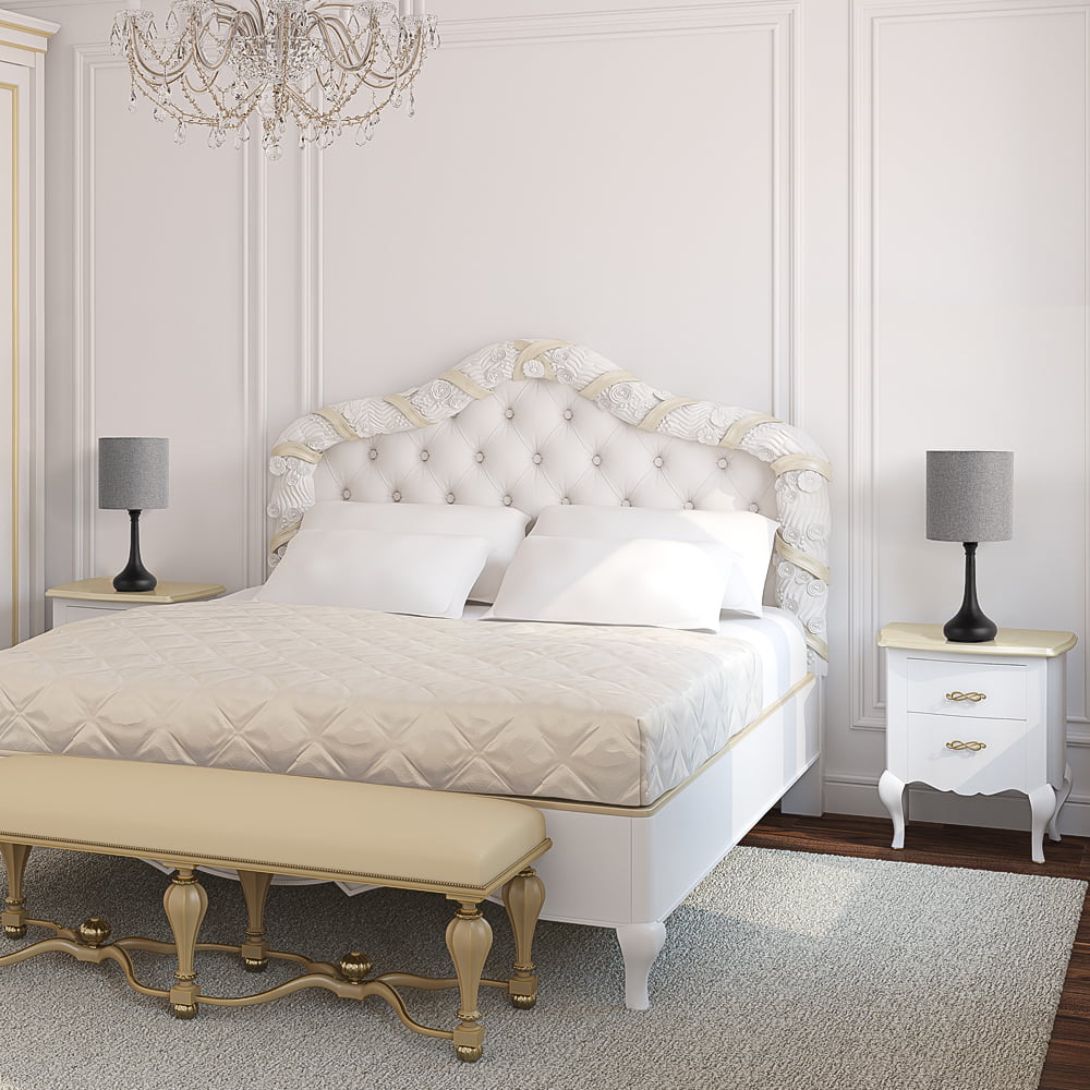 Bedroom Table Lamp Set of 2 Living Room Bedside Lamps Grey Lampshade Suit Modern Decor