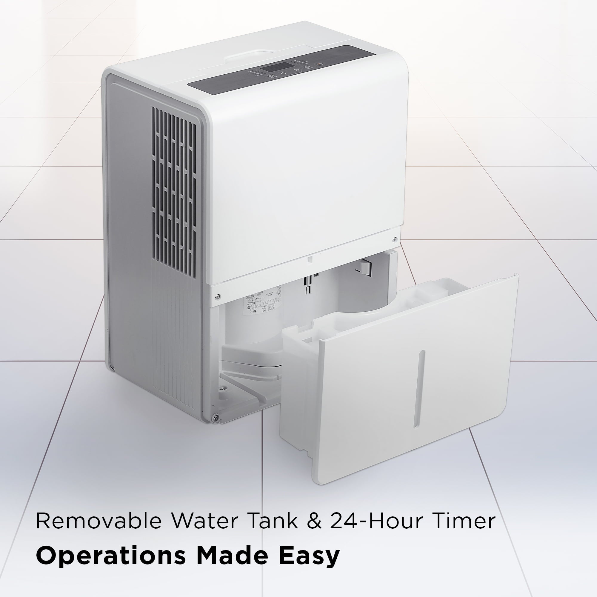 TCL 35 Pint Smart Dehumidifier, White, W35D92