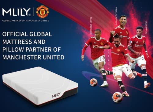 Manchester United Theatre of Dreams 12 inch Mermory Foam Mattress, Twin Size Mattress in a box,Medium Plush