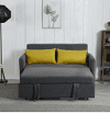 Momspeace Futon Convertible Sofa Bed with Pull Out Sofa Bed 55
