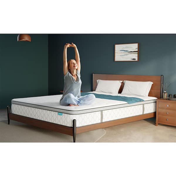 12 in. Medium Memory Foam Hybrid 5-Zone Innerspring Europe Top Full Mattress in White