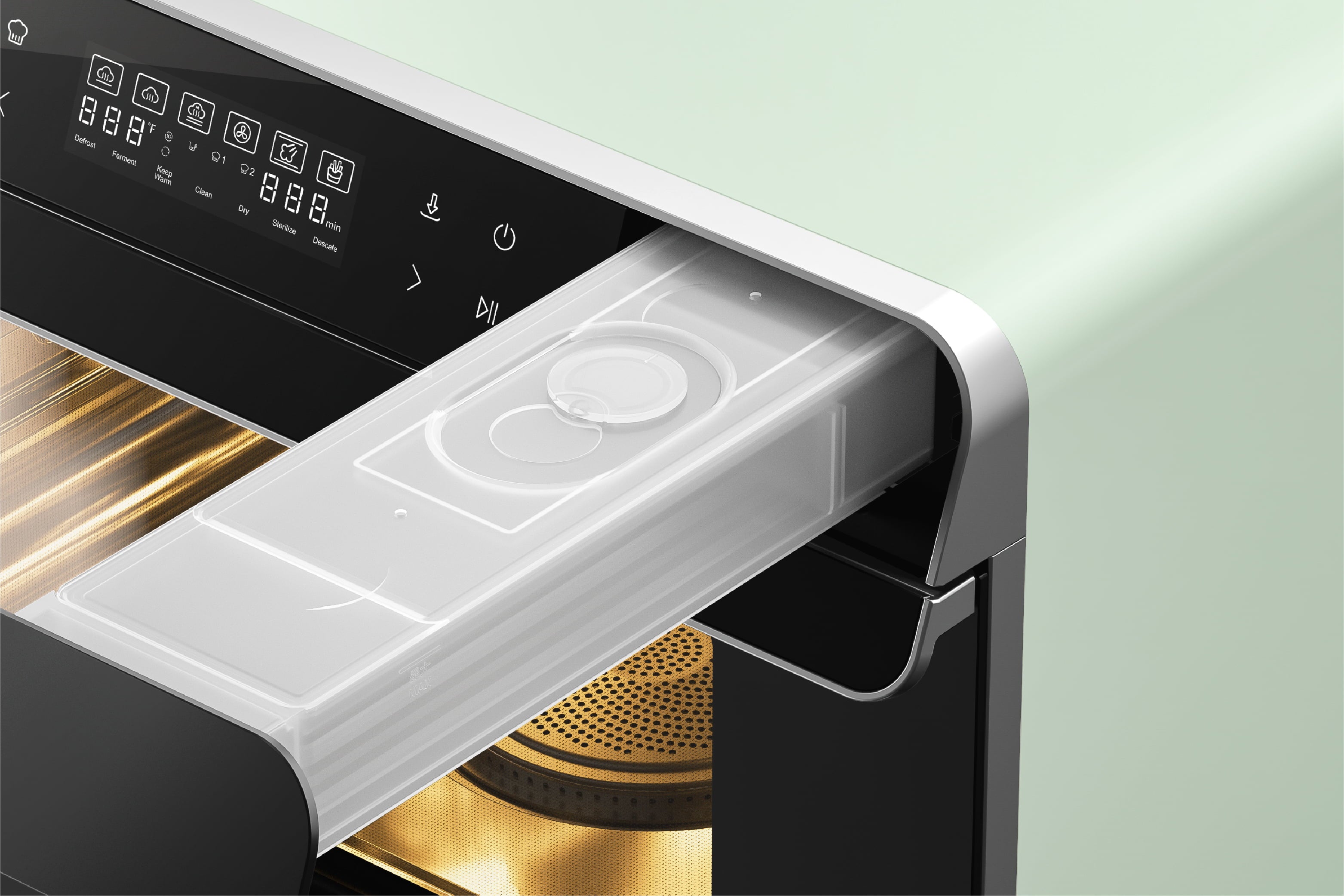 Robam R-Box Green Convection Toaster Oven with Rotisserie (1800-Watt)