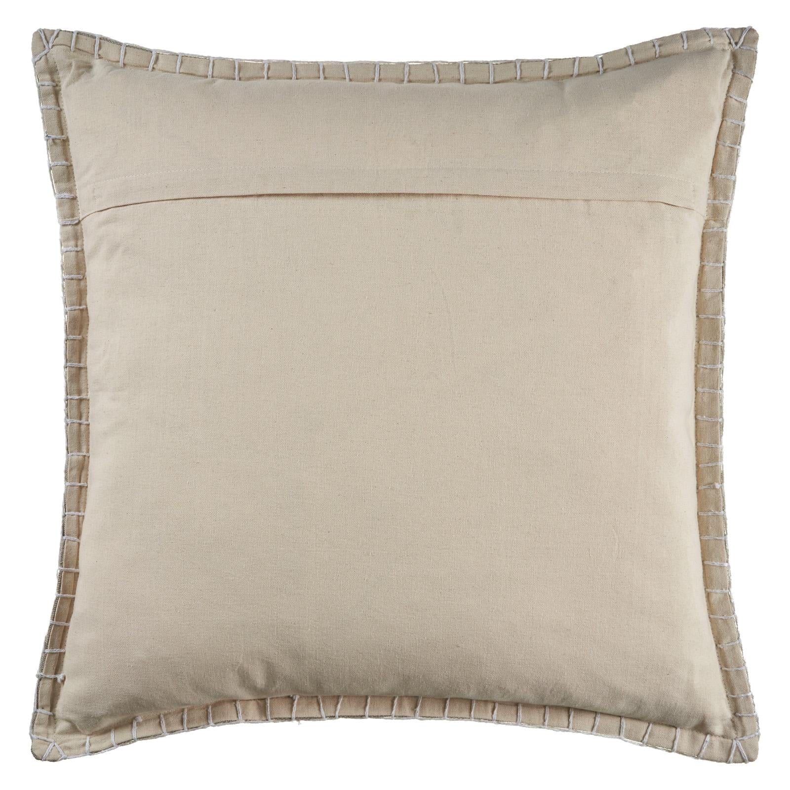LR Home Embroidered Edged Throw Pillow