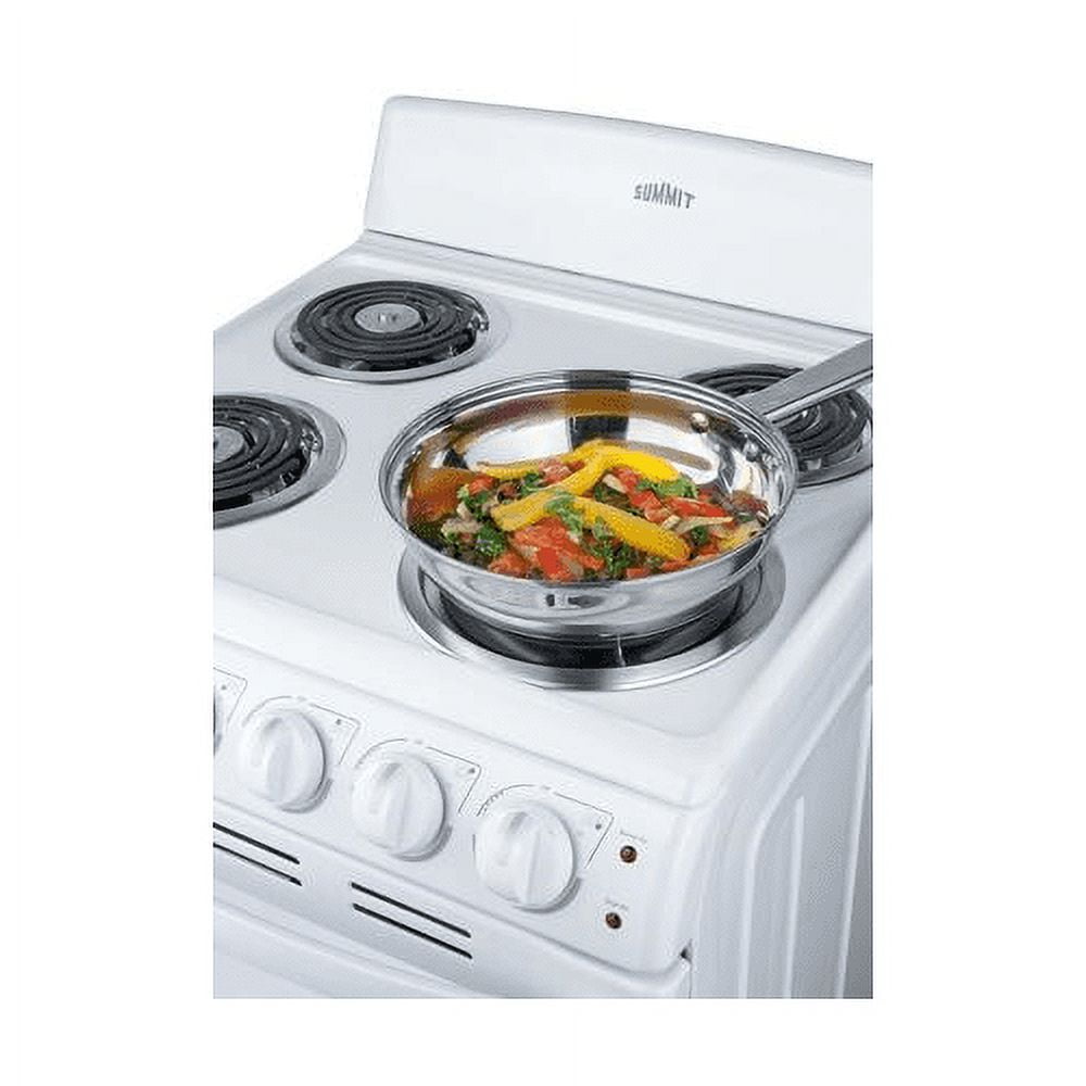 Summit RE203W 20 in. Wide Electric Range, White with Coil Elements - Replaces RE201W