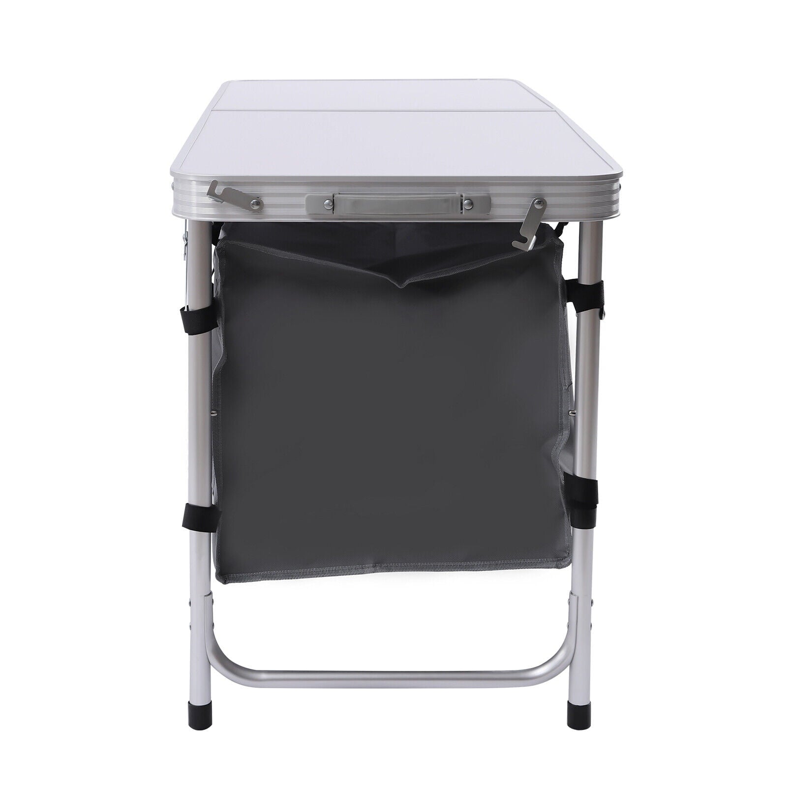 Aluminium Camping Table Kitchen Unit Folding Storage Outdoor Cook Station w/ Bag