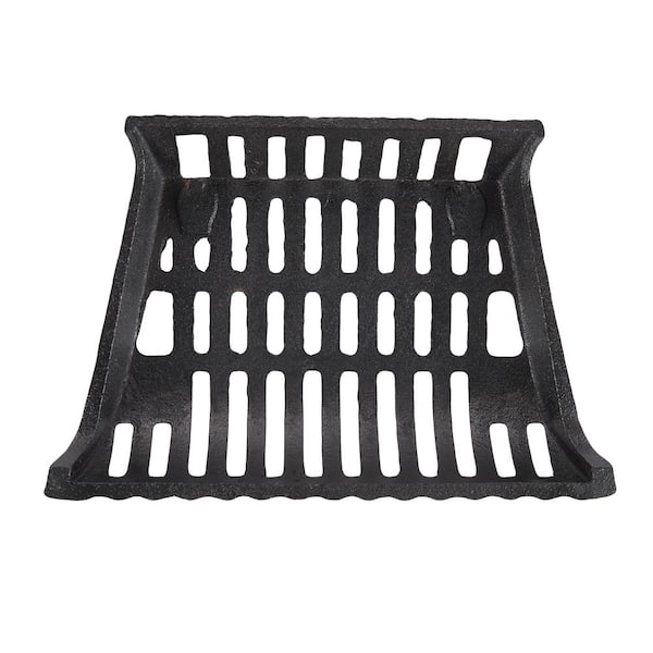 17 in. Cast Iron Heavy-Duty Fireplace Grate with 4 in. Clearance