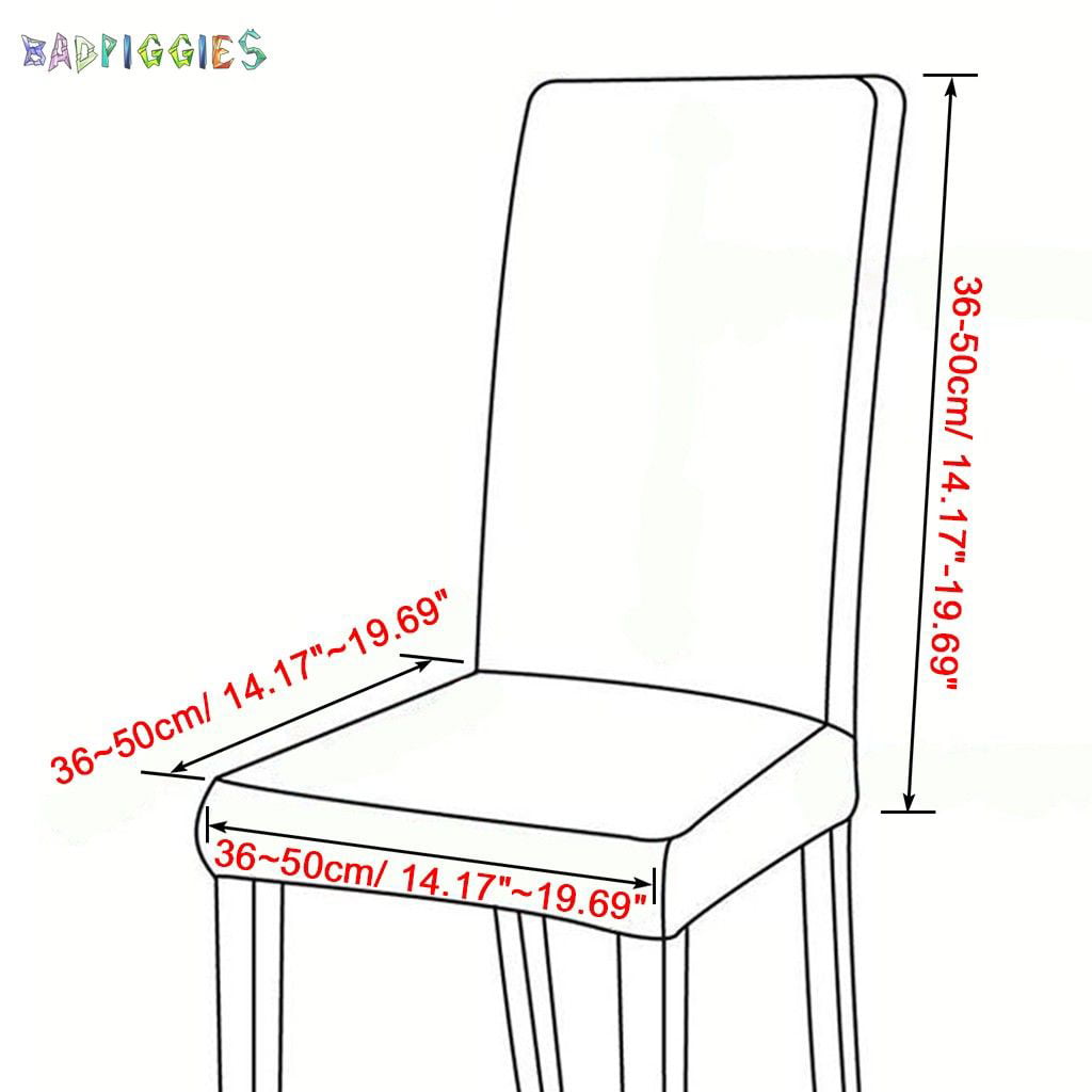 BadPiggies 1 Pack Velvet Stretch Dining Room Chair Covers Soft Removable Dining Chair Slipcovers,Grey