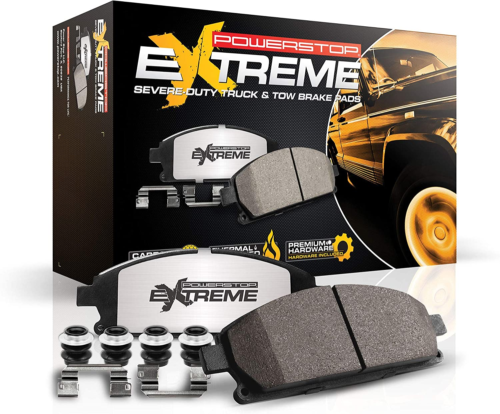 Front Z36-2087 Carbon-Fiber Ceramic Brake Pads Truck and Tow Z36