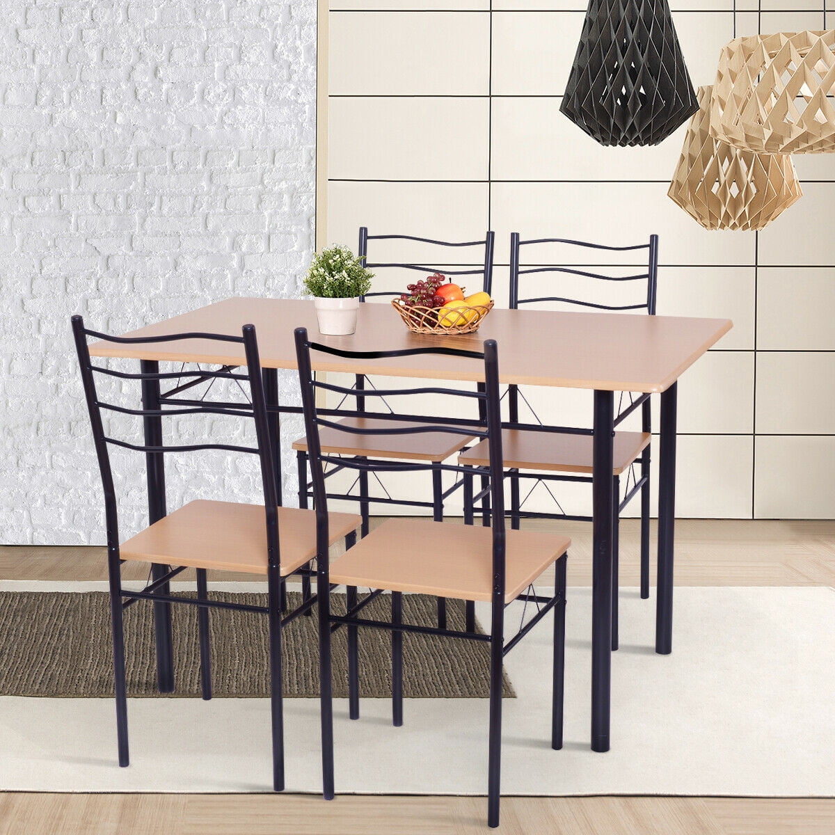 Costway 5 Piece Dining Table Set 29.5