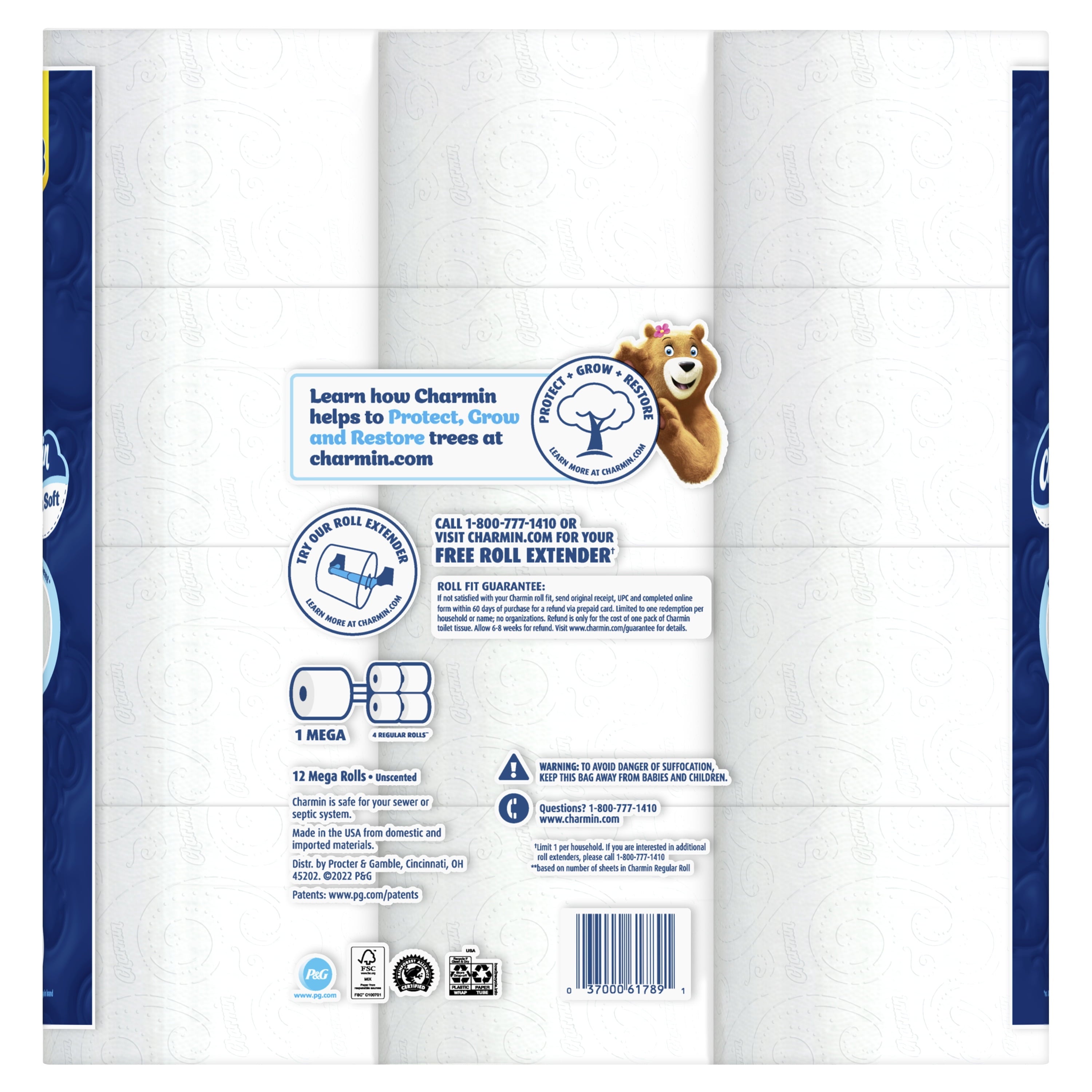 Charmin Ultra Soft Toilet Paper, 12 Mega Rolls