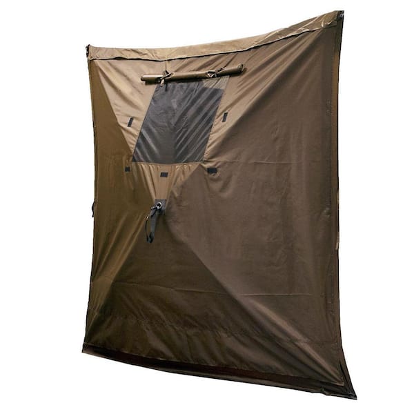 Quick Screen Hub Brown Fabric Wind and Sun Panels Accessory Only (6-Pack)