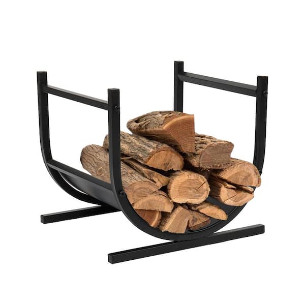 16 in. Heavy-Duty Log Storage U-Shaped Outdoor Firewood Rack