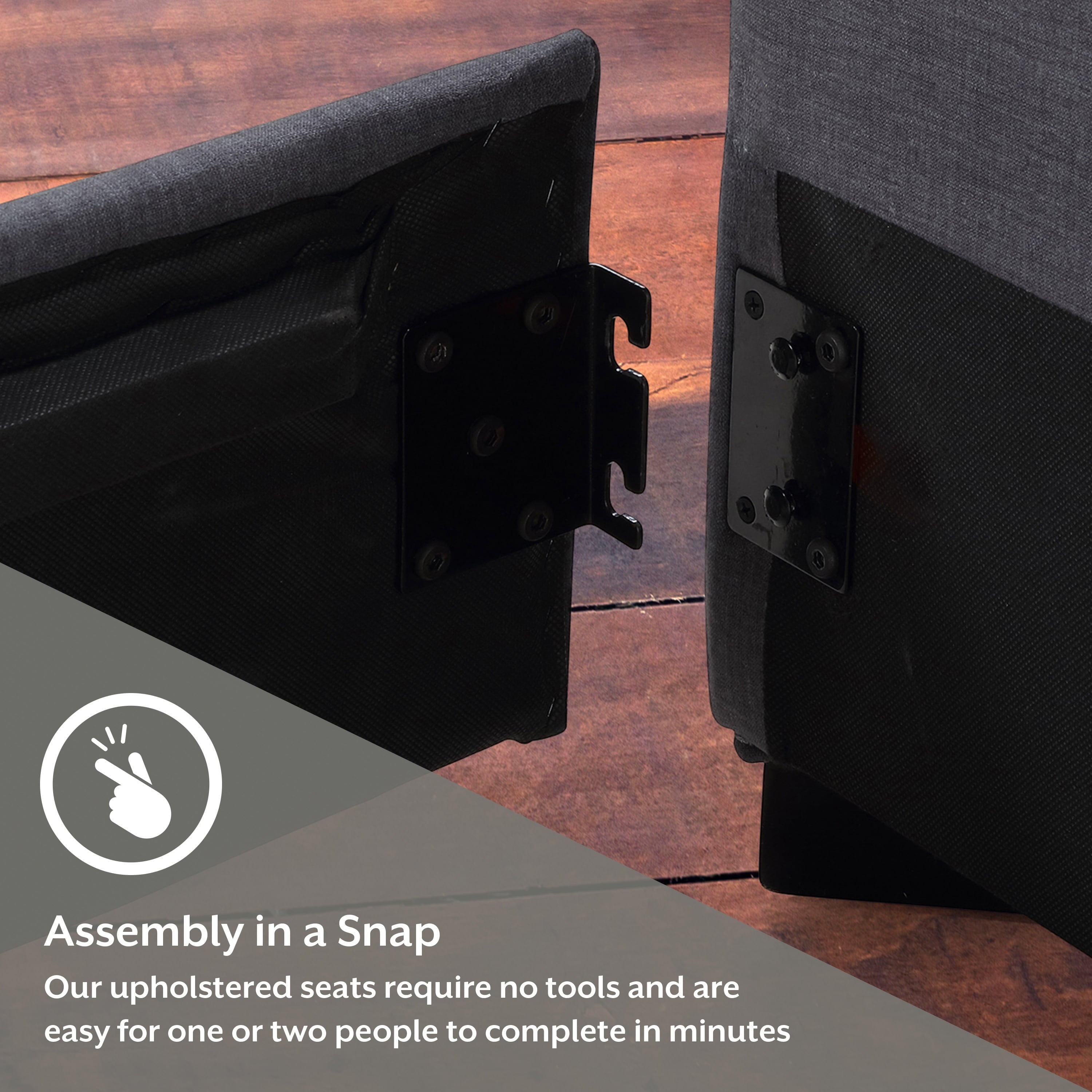 Jianna Faux Leather Loveseat, Black