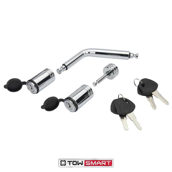 Steel Locking Boomerang Hitch Pin with Coupler Lock - Fits 1/2 in. and 5/8 in. Receivers