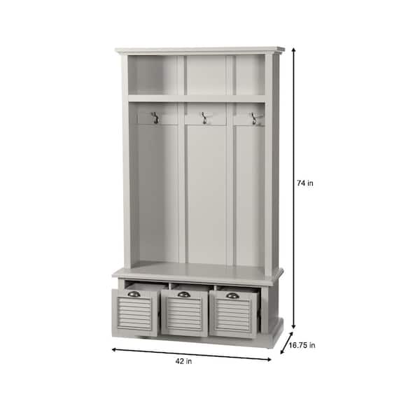 Shutter Gray Hall Tree