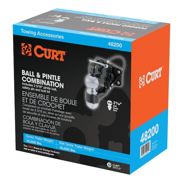 16,000 lbs. Trailer Hitch Ball Mount & Pintle Hook Combination with 2-5/16 in. Ball