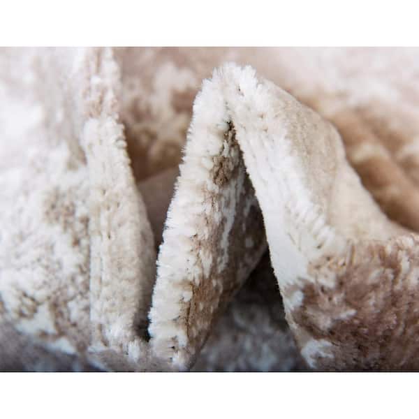 Sofia Salle Garnier Beige 9 ft. x 12 ft. Medallion Area Rug