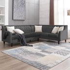 BALUS L Shaped Sofa Couch, Sectional Couches for Living Room, 6-seat Sofa Couch Has Button Tufted Backrest, U Shape Grey Sofa for Living Room/Apartment/Office (Dark Grey)