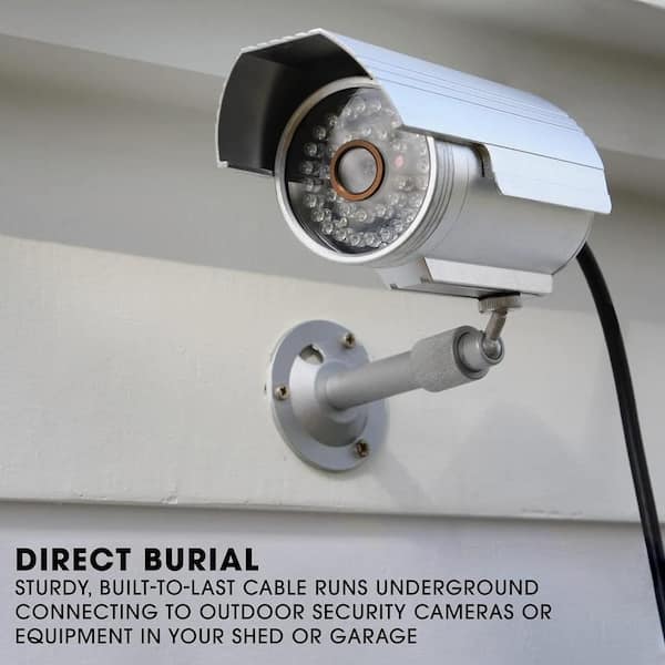 Ethernet Cable Cat6 Outdoor, 50 ft. Shielded Cord with RJ45 connectors