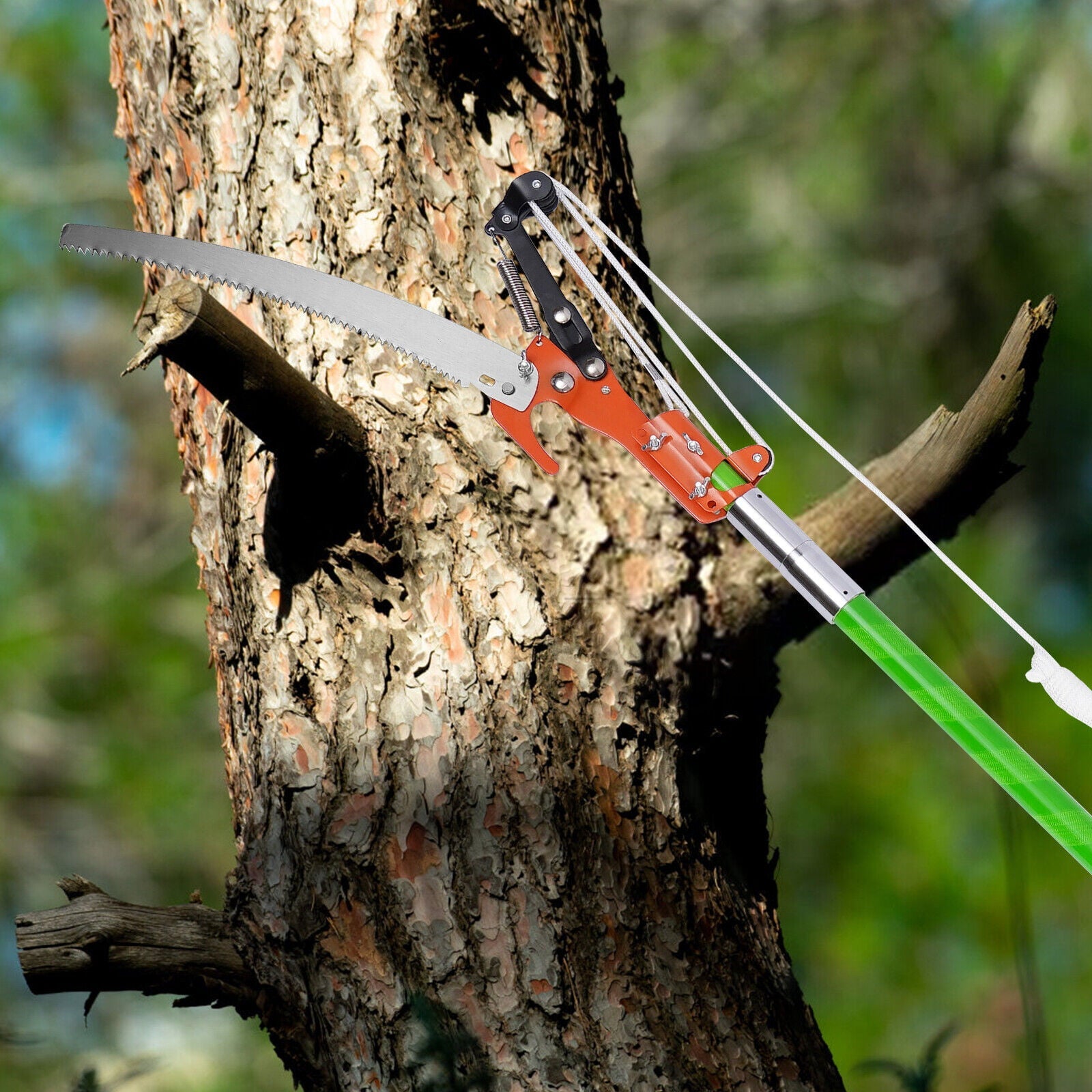 Tree Pole Pruner Tree Saw Branch Long Reach Limb Cut Tree Pole Pruner Saw 26Foot
