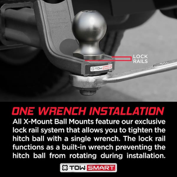 Class 3 Baja Collection Starter Kit with 2 in. Ball and 5/8 in. Standard Pin, 5-1/4 in. Drop x 4 in. Rise 5000 lbs.