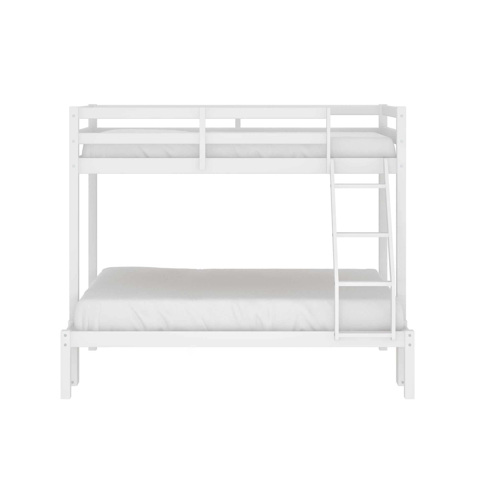 Campbell Wood Twin Over Full Convertible Bunk Bed, White