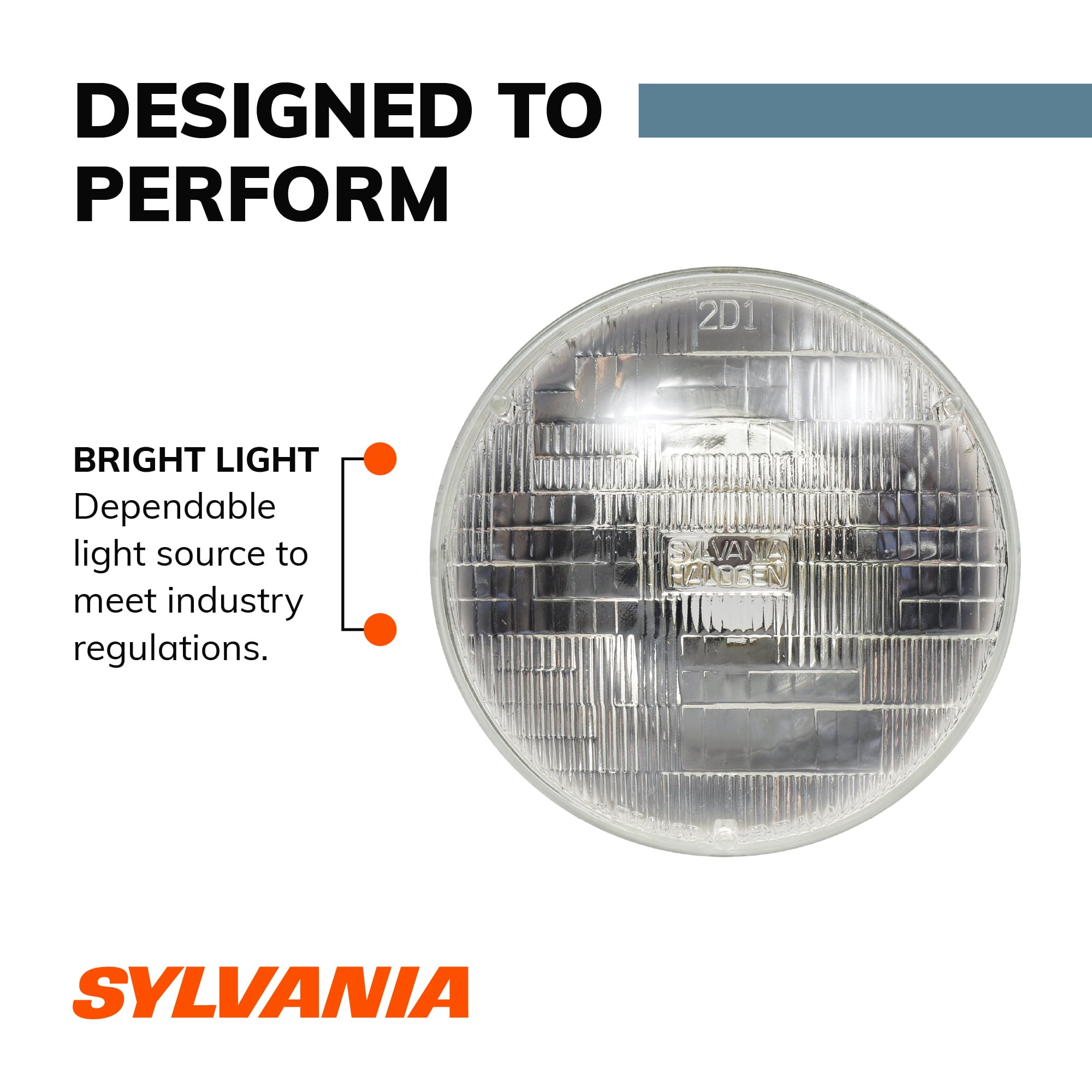 Sylvania H6024 Basic Halogen Sealed Beam Headlight, Contains 1 Bulb