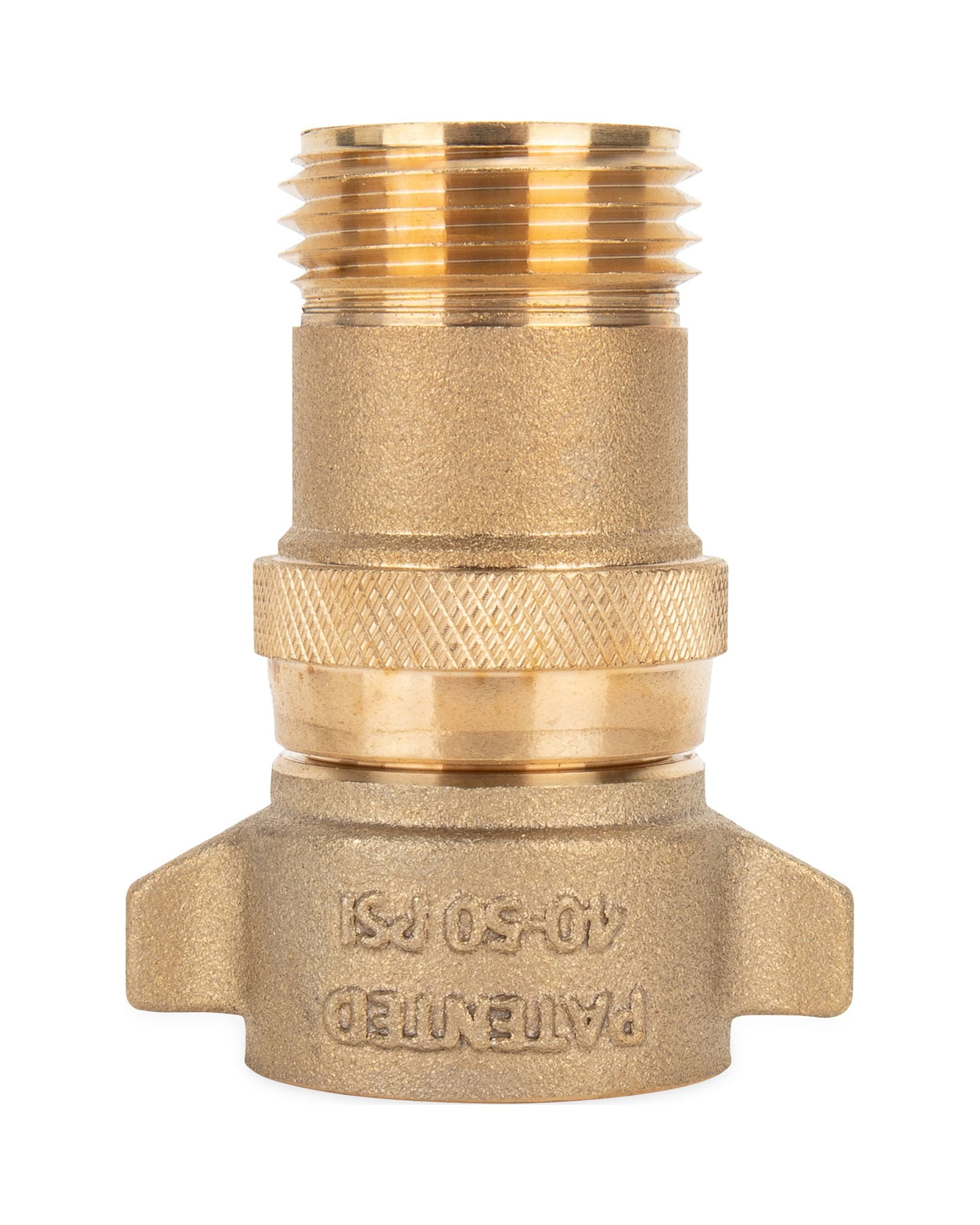 Camco Brass Water Pressure Regulator | Reduces Water Pressure to a Safe and Consistent 40-50 PSI | Protect Appliances and Prolong Equipment Life (40051)