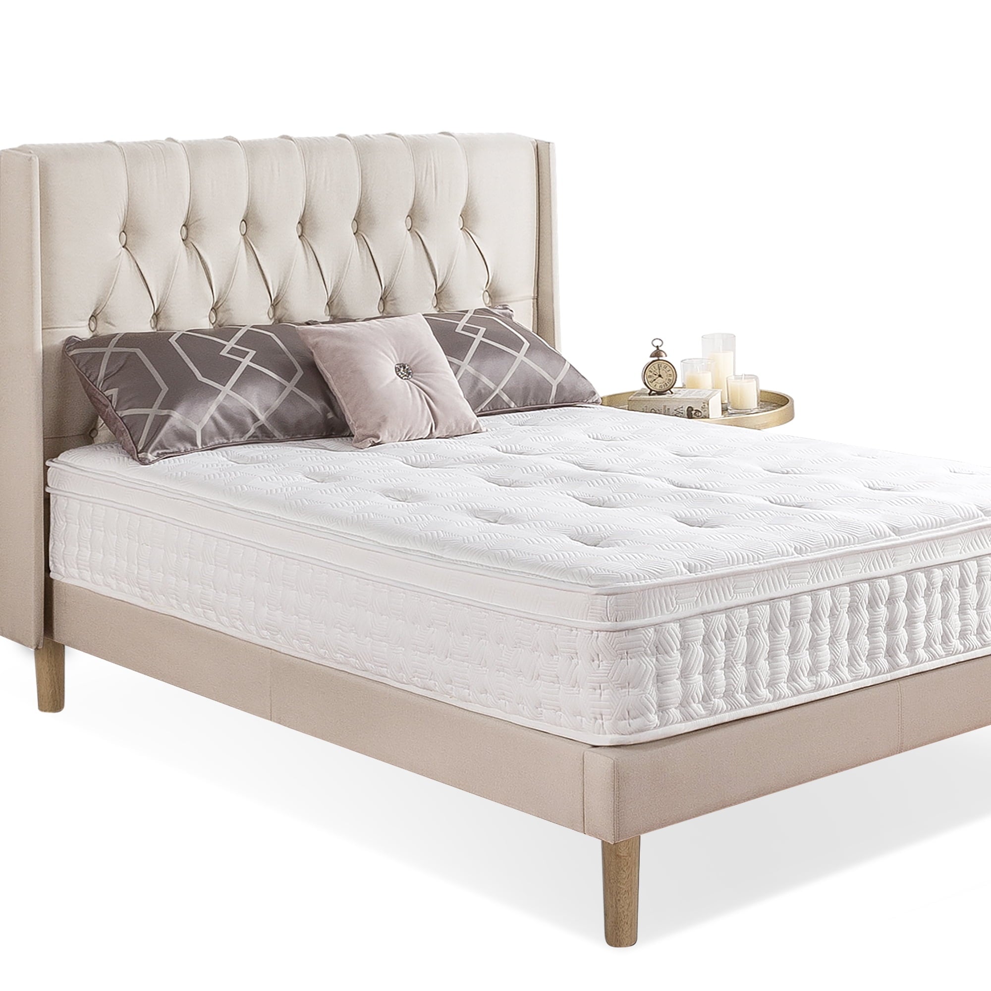Euro Top 12¡± Hybrid of Comfort Foam and Pocket Spring Mattress, Queen