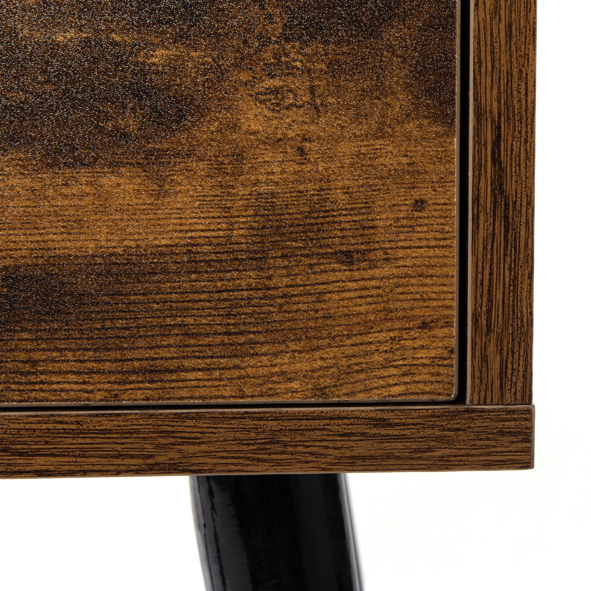 Sesslife Night Stand Set of 2, Solid Metal Legs Furniture Bedside Table, Modern End Side Table with a Drawer and Shelf, Versatile Nightstand for Bedroom Sofa Entryway, Brown