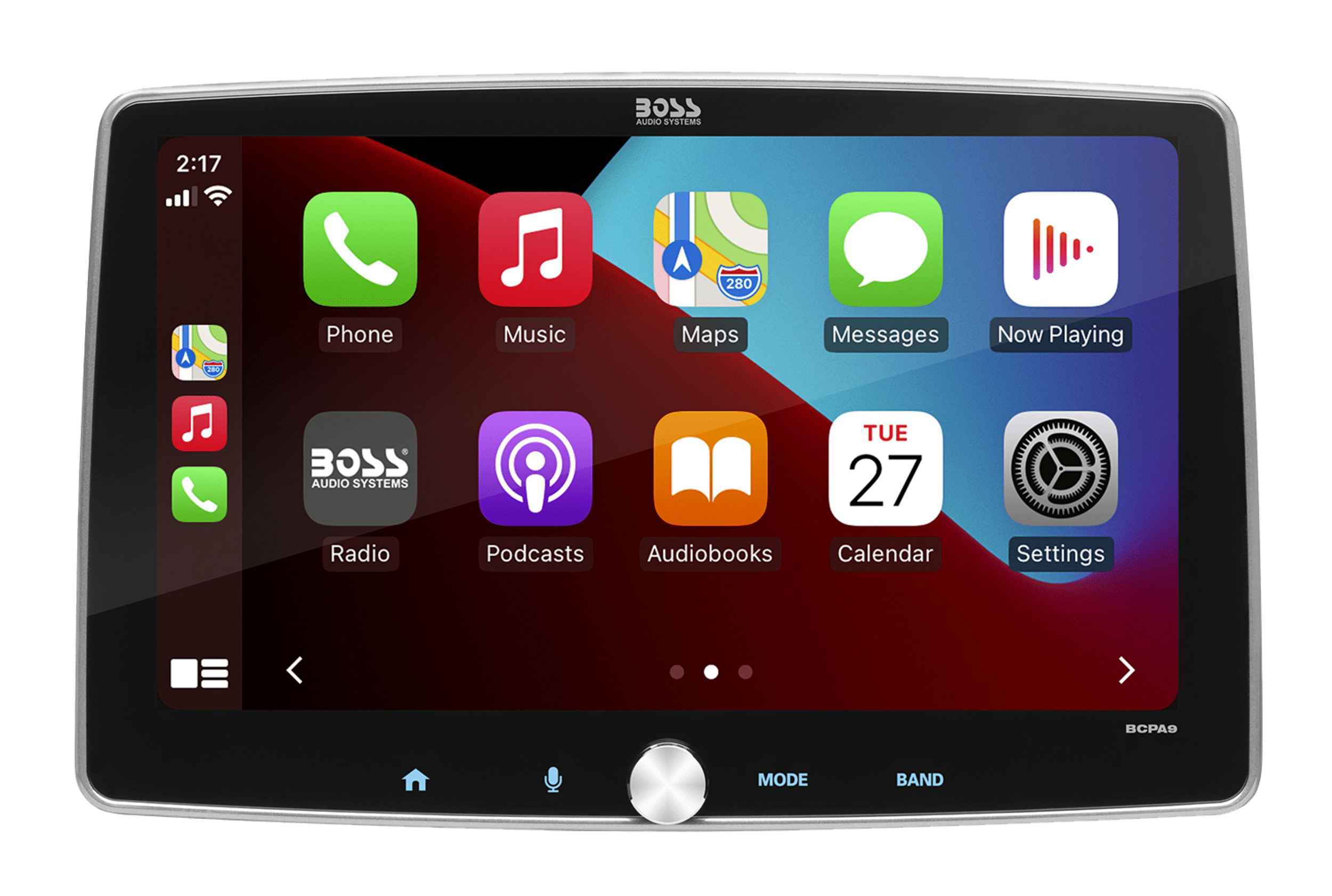 BOSS Audio Systems BCPA9 Apple CarPlay Android Auto 1 Din Car Stereo System