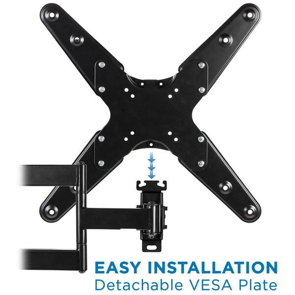 Locking RV TV Wall Mount with Detachable Bracket