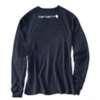 Men's Regular X-Large Navy Cotton Long-Sleeve T-Shirt