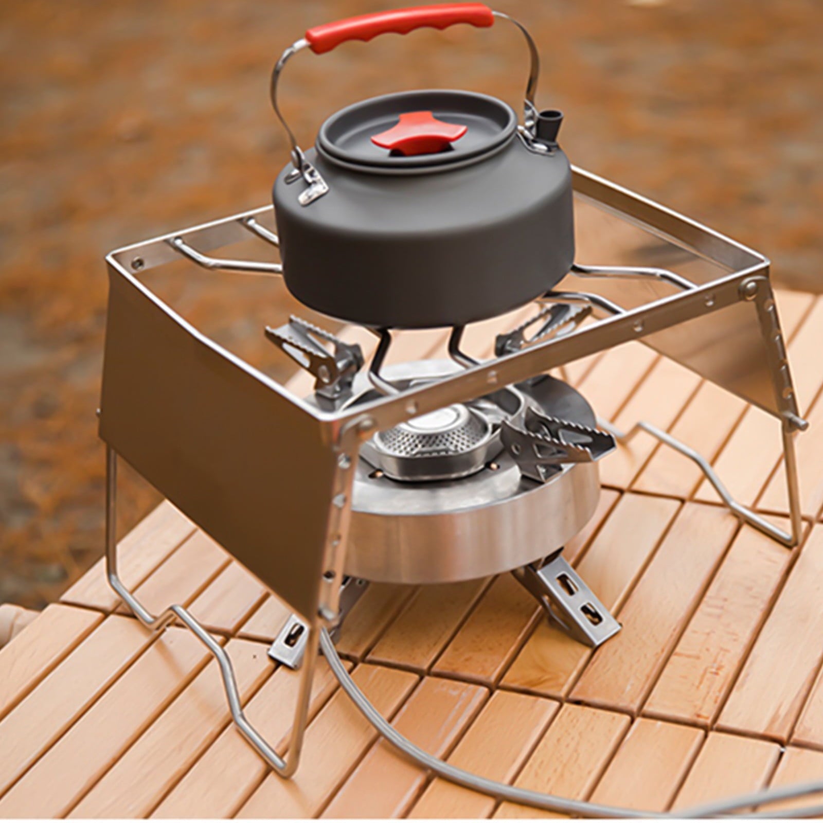 Portable Camping Grill, Foldable Portable Barbecue Charcoal Grill Desk Tabletop Outdoor Stainless Steel Smoker BBQ For Camping Cooking Travel Picnics Beach