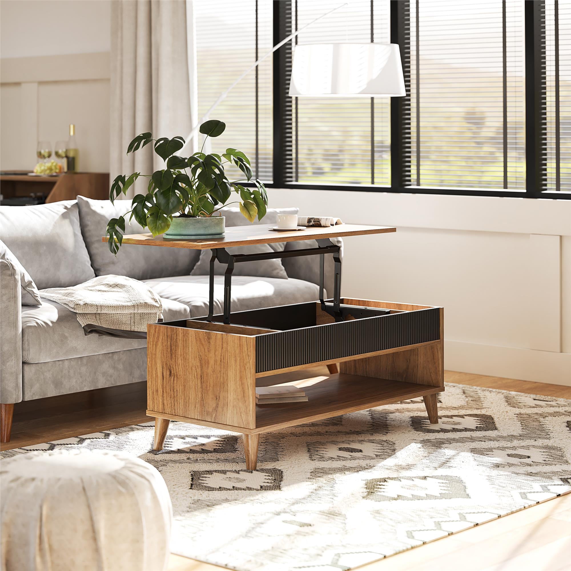 Magnolia Lift Top Coffee Table, Walnut/Black