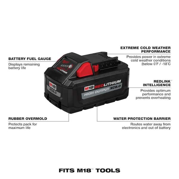 M18 FUEL 18-Volt Lithium-Ion Brushless Cordless Hammer Drill and Impact Driver Combo Kit with 8.0 Ah High Output Battery
