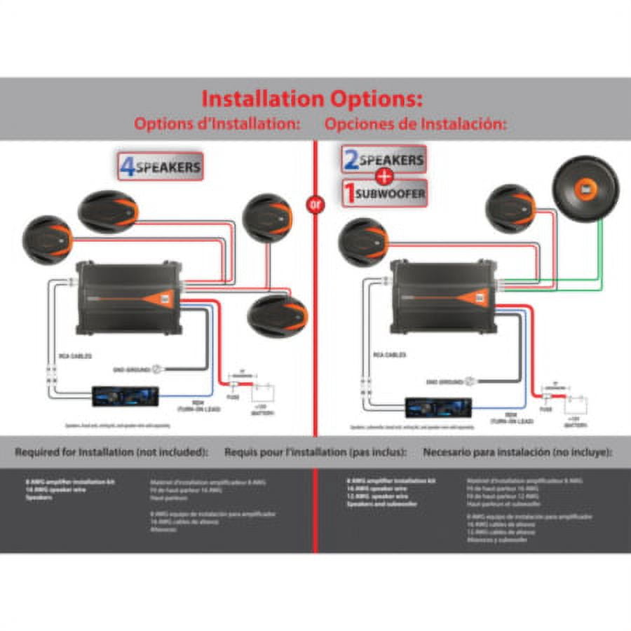 New Dual XPR540 1200 Watt 4/3/2 Channel Class A/B Car Audio Power Amplifier Amp
