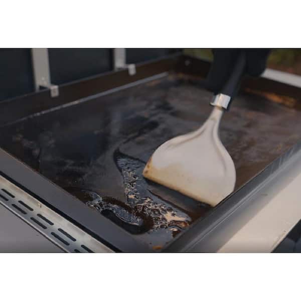 4 Burner Propane Gas Grill 36 in. Flat Top Griddle in Black