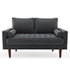 Koby Home Sectional Loveseat Couch Sofa Mid-Century 58
