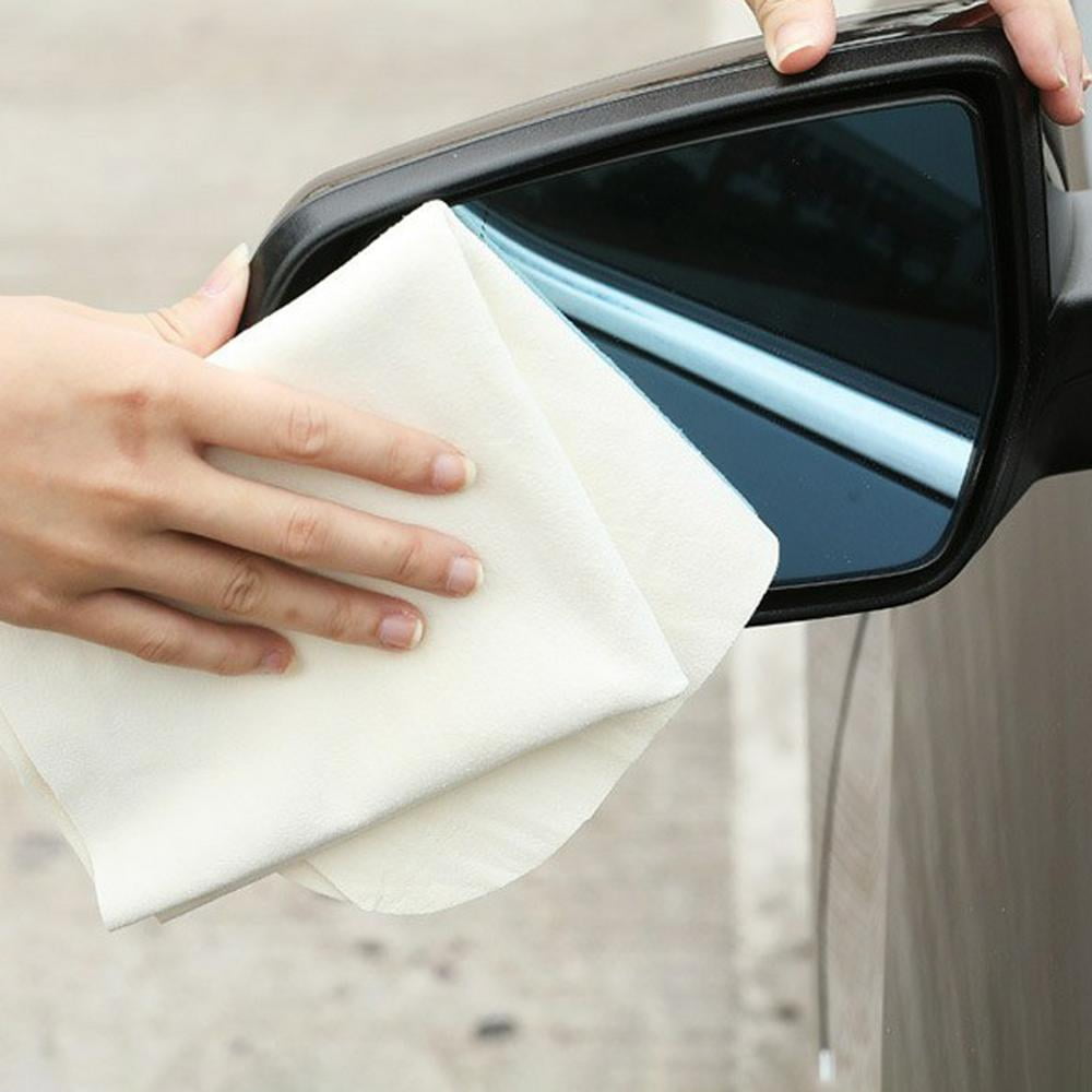 Tohuu Chamois Cloth for Car Chamois Drying Cloth Car Drying Towel Real Leather Super Absorbent Fast Drying Natural Chamois Car Wash Cloth Accessory superbly