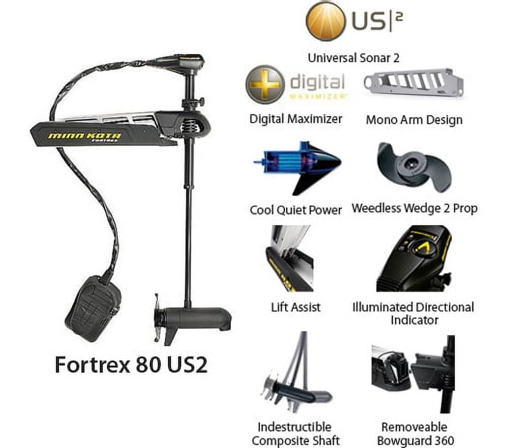 Fortrex Trolling Motor by Minn Kota 1368670 - 80 Pound 45