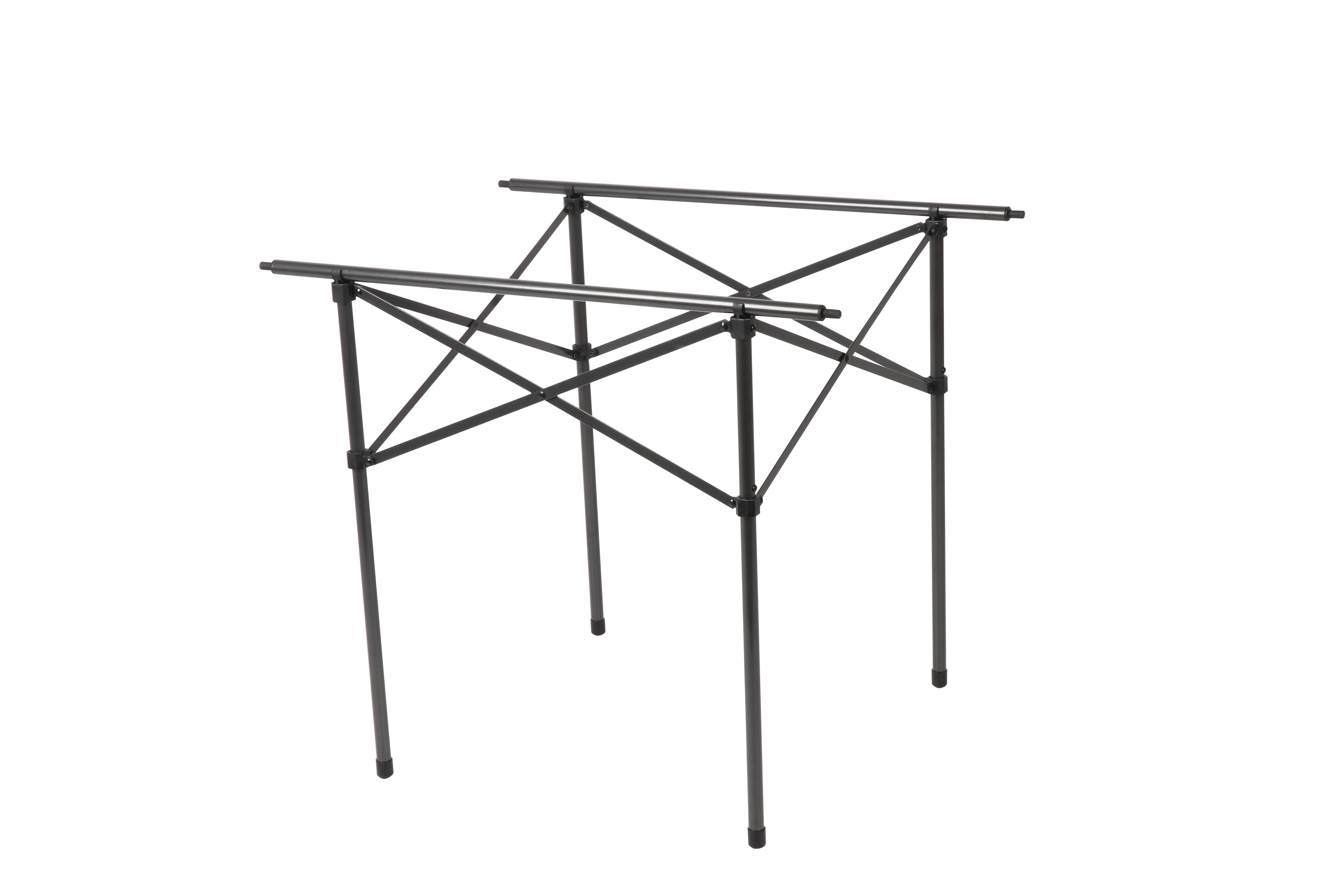 Ozark Trail Square Folding Aluminum Roll-Top Camp Table,31.5” x 31.5” x 27.5”