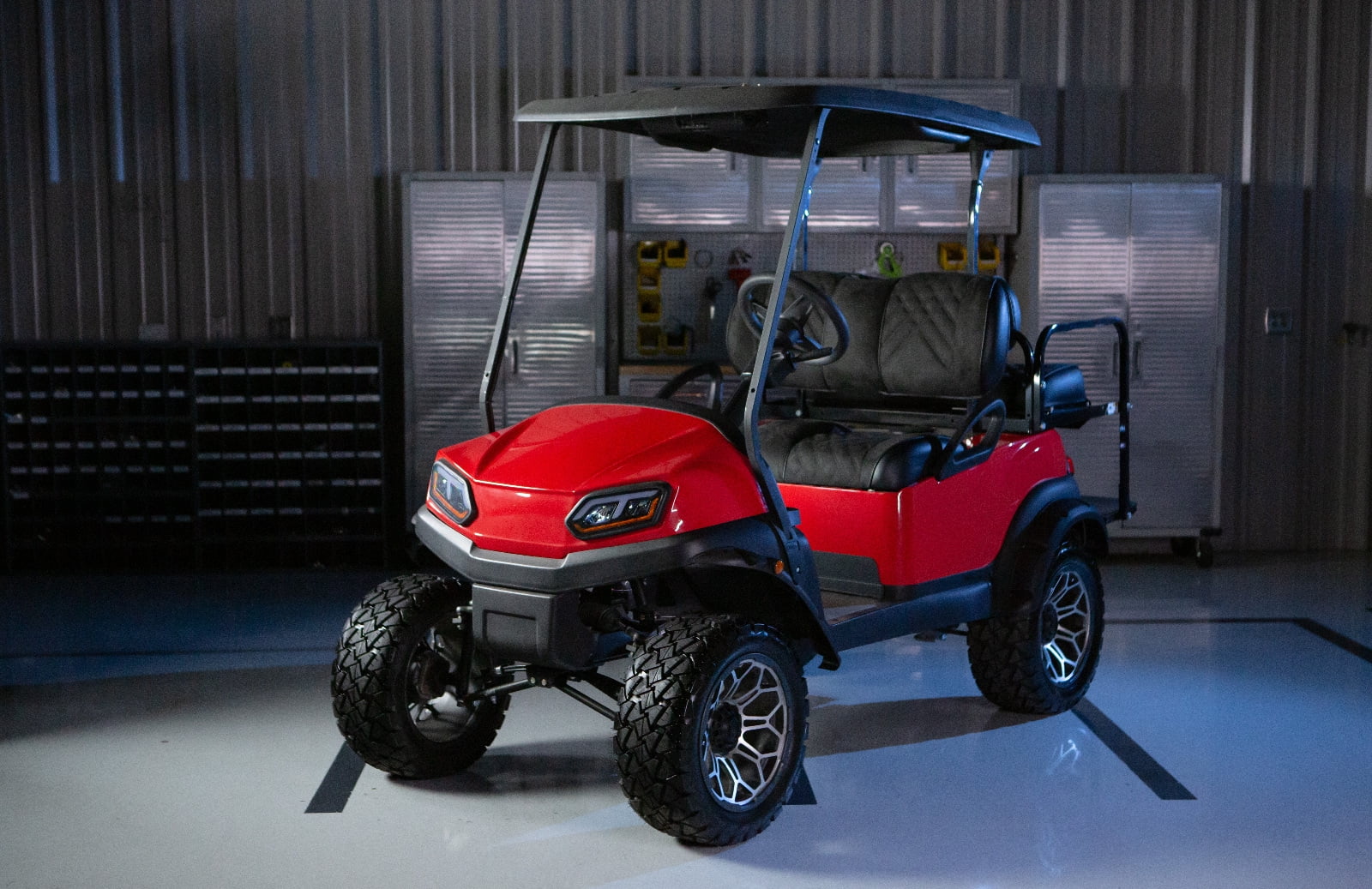 Premium Suede Front Seat Cushions for Club Car Precedent/Tempo/Onward Golf Cart - Black