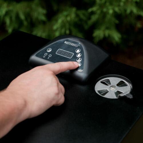 30 In. Digital Electric Smoker Black 4 Racks Heat Thermometer Fully Insulated